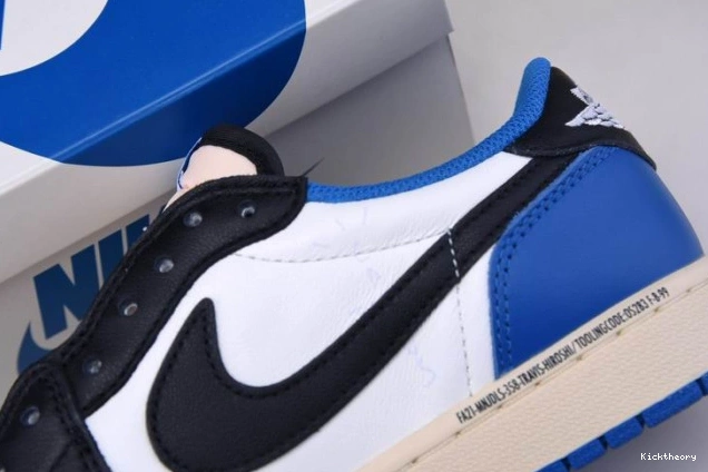 Kicktheory x DM7866-140 Fragment Low Design Jordan Scott 1 Retro x Travis Air 0816